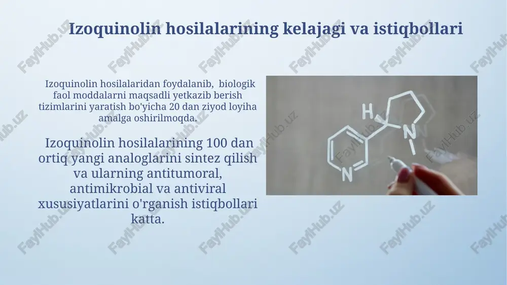 izoxinolin hosilalari - Page 4