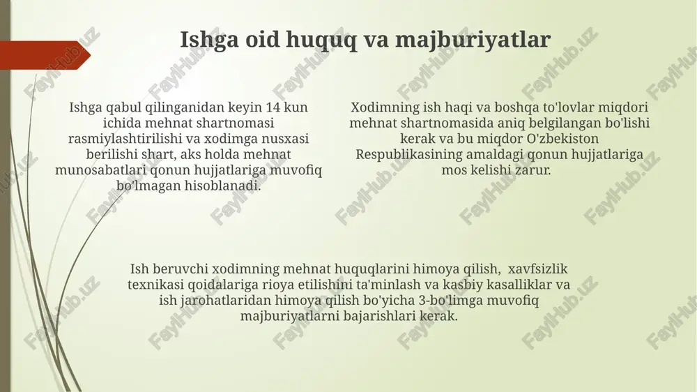 bo'lishi mumkin) va taklif. muvaffaqiyatli ishga qabul qilish uchun o'rtacha 3-6 hafta vaqt ketishi mumkin, bu kompaniya o'lchamiga va lavozim murakkabligiga bog'liq. sinov muddati sinov muddati tugagandan so'ng, ish beruvchi qaror qabul qiladi: nomzodni doimiy ishga qabul qilish yoki mehnat munosabatlarini bekor qilish to'g'risida. bu qaror yozma ravishda rasmiylashtiriladi. sinov muddati odatda 1-3 oyni tashkil etadi, ammo ba'zi lavozimlar uchun 6 oygacha cho'zilishi mumkin, bu kompaniyaning ehtiyojlari va nomzodning malakalariga bog'liq. ishga qabul qilish jarayonida sinov muddati davomida nomzodning samaradorligi kpilar (kalit ko'rsatkichlar) orqali baholanadi va bu natijalar rasmiy baholashda hisobga olinadi. muvaffaqiyatli ish intervyusi ish beruvchining savollari orasida 80% standart savollar bo'ladi, qolgan 20% esa sizning tajribangiz va malakangizga bog'liq holda o'zgaradi. o'zingizni ishga moslashingiz muhim. muvaffaqiyatli ish intervyusining 70%i sizning tayyorgarligingizga bog'liq, shu jumladan kompaniya haqida chuqur bilimga va kamida 3 ta o'z kuchli tomonlaringizni ta'kidlashga tayyor bo'lishingiz kerak. intervyuga kech qolish kabi 1 ta kichik xato ham …