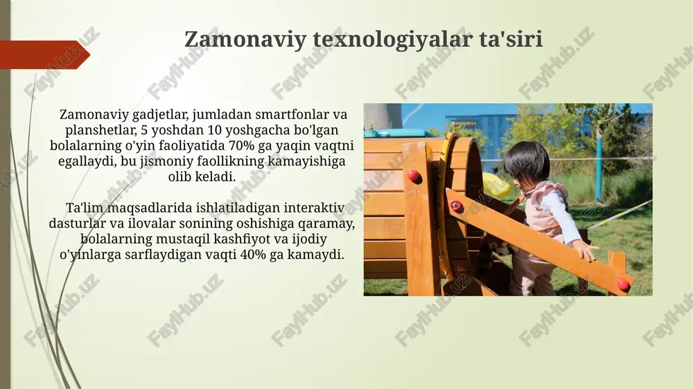 bolalar yoshidagi o'yin faoliyatiga ota-onalarning almashishi - Page 4
