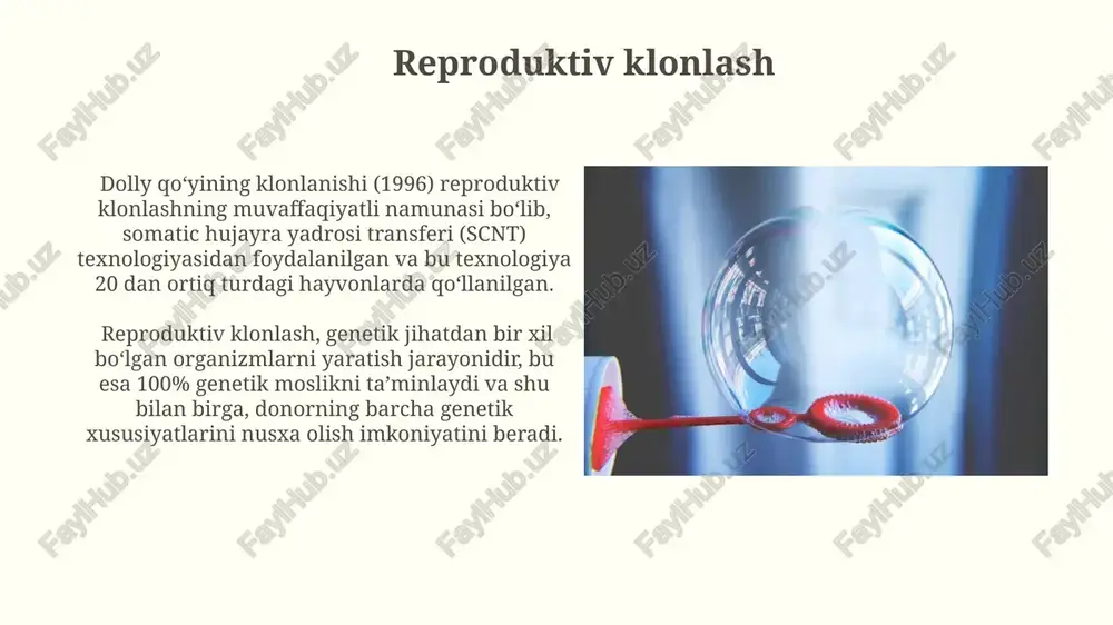 klonlar klonlashtirish kilinik ahamyati - Page 4