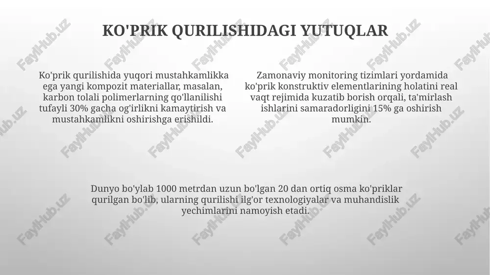 ko‘prik qurilishining yutuqlari va kelajagi - Page 4