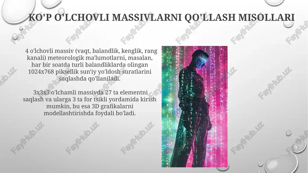 ko'p o'lchovli massivlar bilan ishlash - Page 4