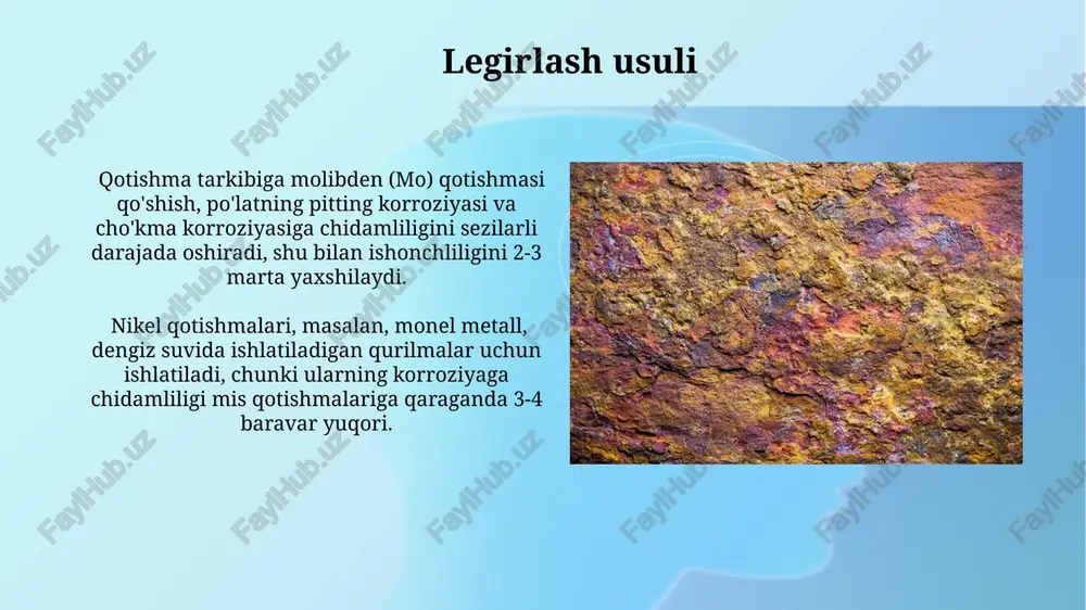 metallarning korroziyasi va unga qarshi kurashish usullari - Page 4