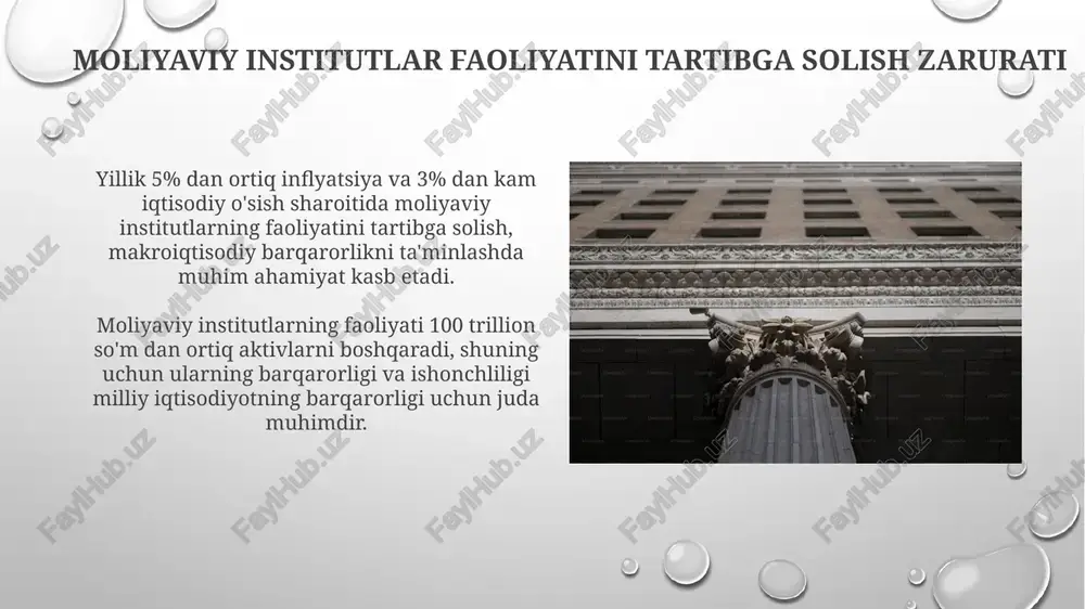 moliyaviy institutlar faoliyatini tartibga solishning zarurati, turlari, maqsadi - Page 4