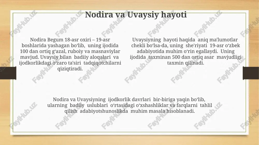 nodira va uvaysiy sheʼriyati - Page 4