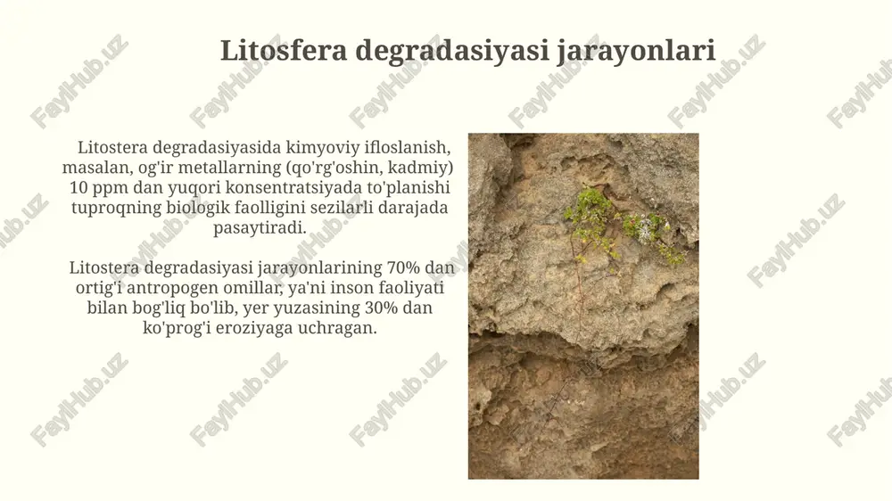 litosferaning ifloslanishi eroziya va degradatsiya - Page 4