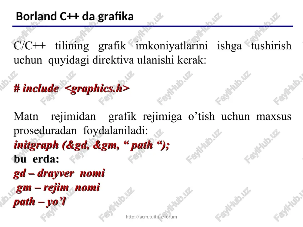 c/c++ tilining grafik imkoniyatlari - Page 4