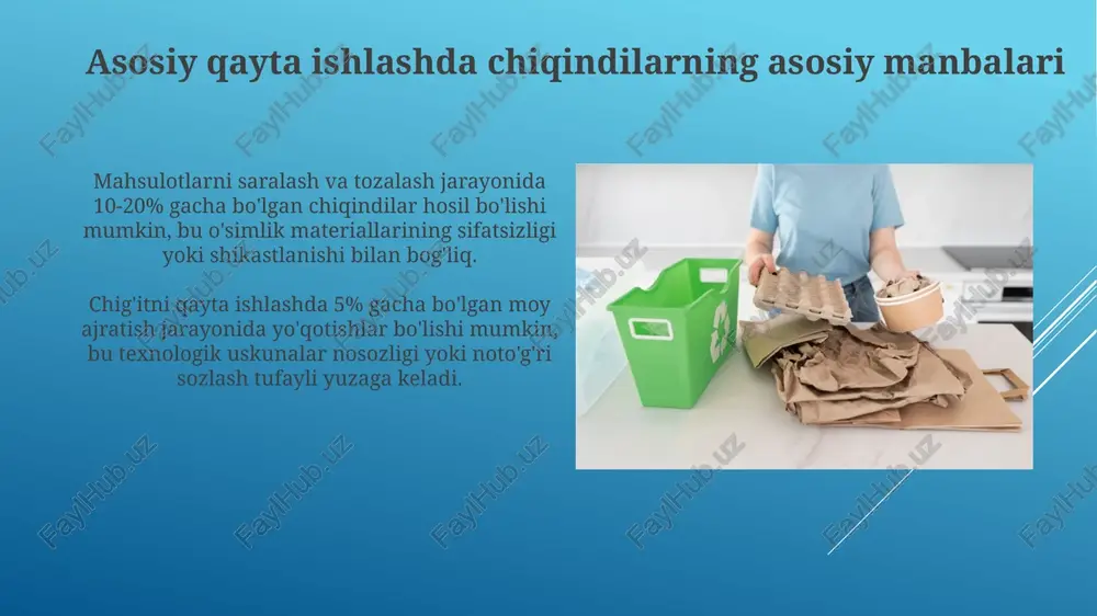 chiqindilarni kamaytirish usullari - Page 4