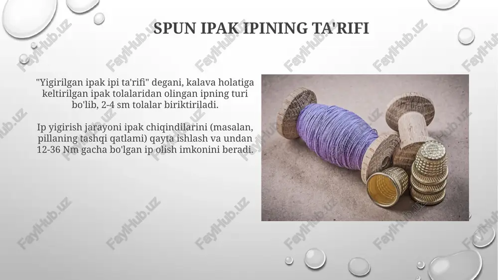 yigirilgan ipak iplarining assortimenti - Page 4