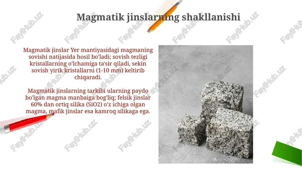 magmatik tog' jinslari va ularning qurilish xossalari - Page 4