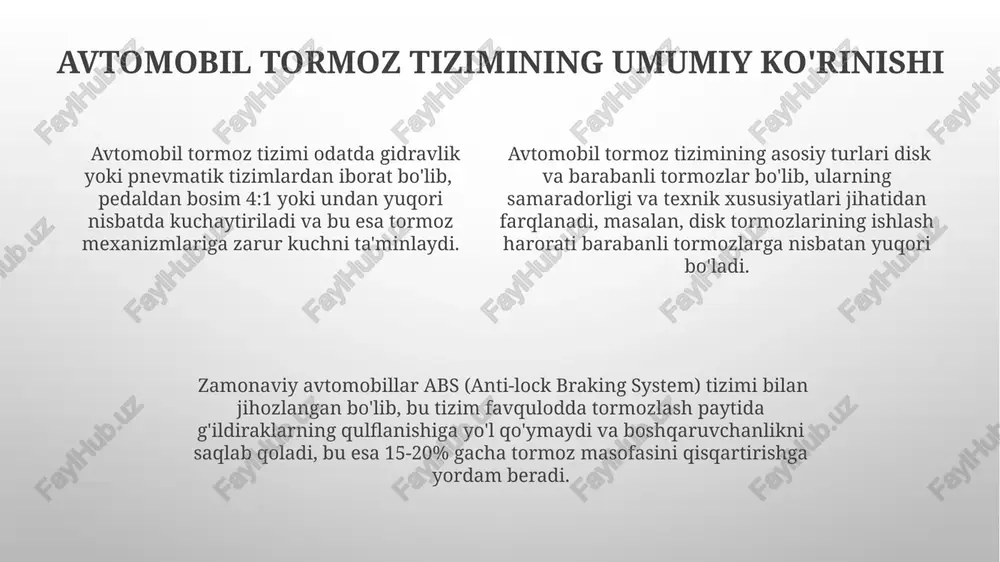 avtomobil tormiz sistemasi - Page 4