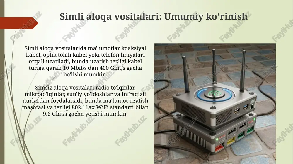 simli va simsiz aloqa vositalari - Page 4