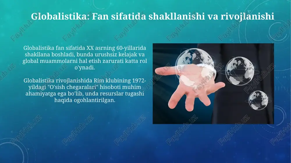 arqaror rivojlanish maqsadlariga erishish globalistik tadqiqotlar va yechimlarni talab etadi. kelajakda global savdo hajmi 10-15 foizga o'sishi mumkin, bu esa barqaror logistika va resurslardan oqilona foydalanishni zarur qiladi. e'tiboringiz uchun rahmat image2.png image5.jpg image6.jpg image7.jpg image8.jpg image9.jpg image10.jpg image11.jpg image12.jpg image13.jpg image14.jpg image15.jpg image16.jpg image17.jpg image18.jpg image19.jpg