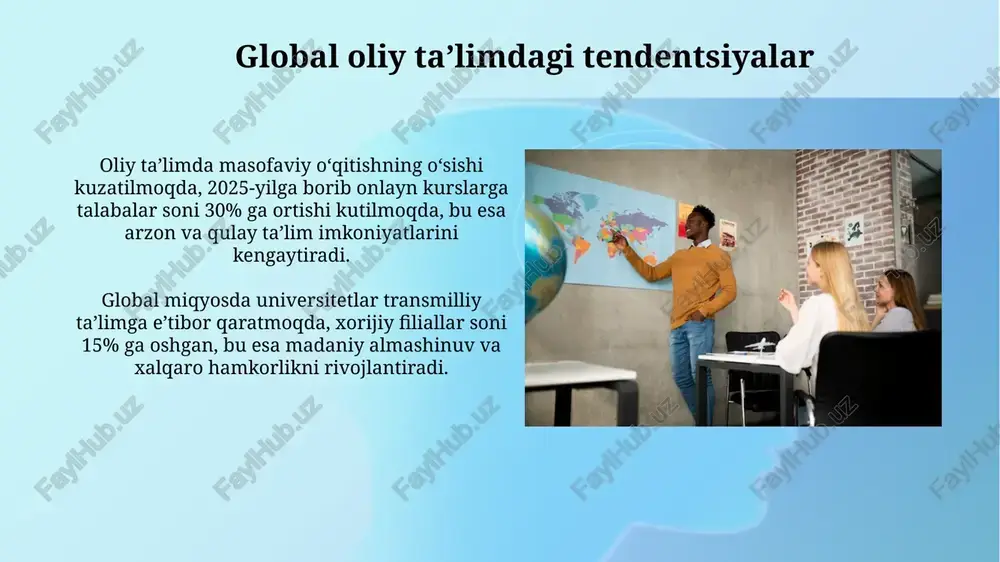 oliy ta'limning kelajagi: global trendlar va mahalliy istiqbollar - Page 4