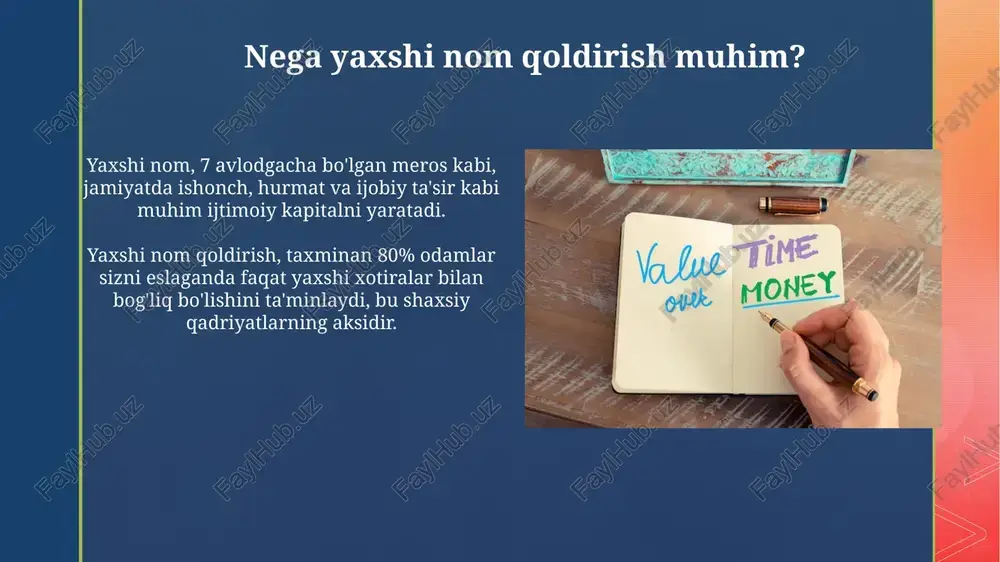 yashamoq-oʻzidan yaxshi nom qoldirmoq - Page 4