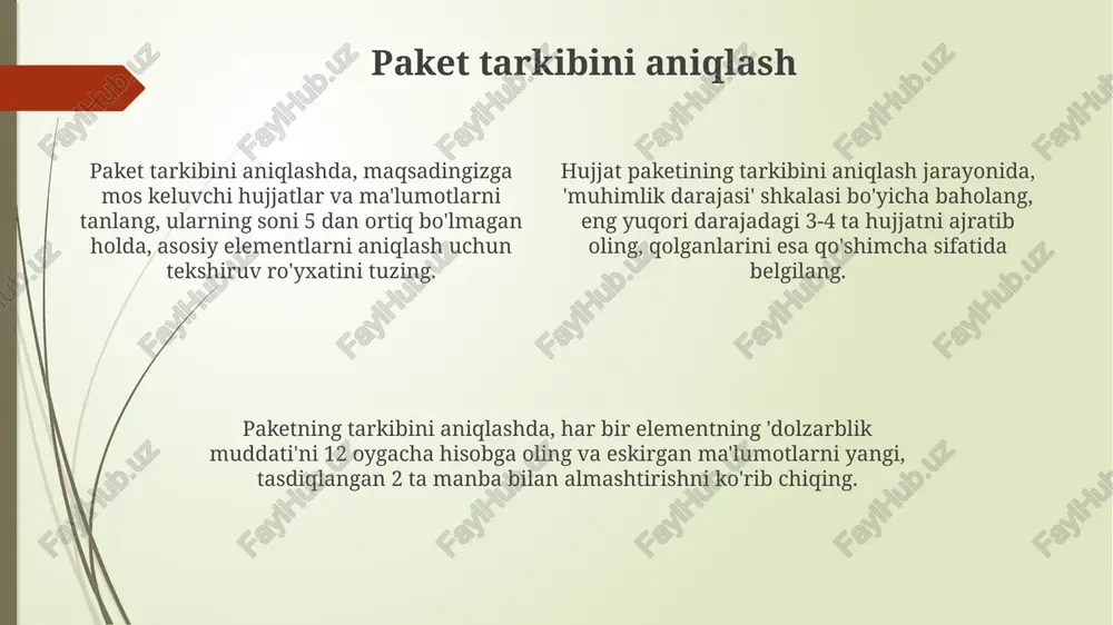 hujjatlar kompleksini yaratish usullari - Page 4