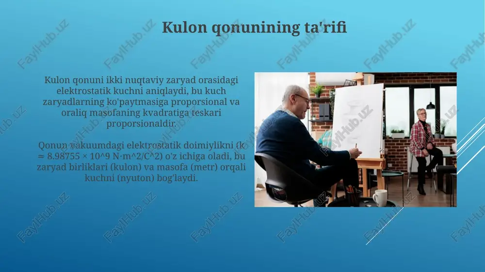 kulon qonuni mavzusida taqdimot tayyorlash - Page 4