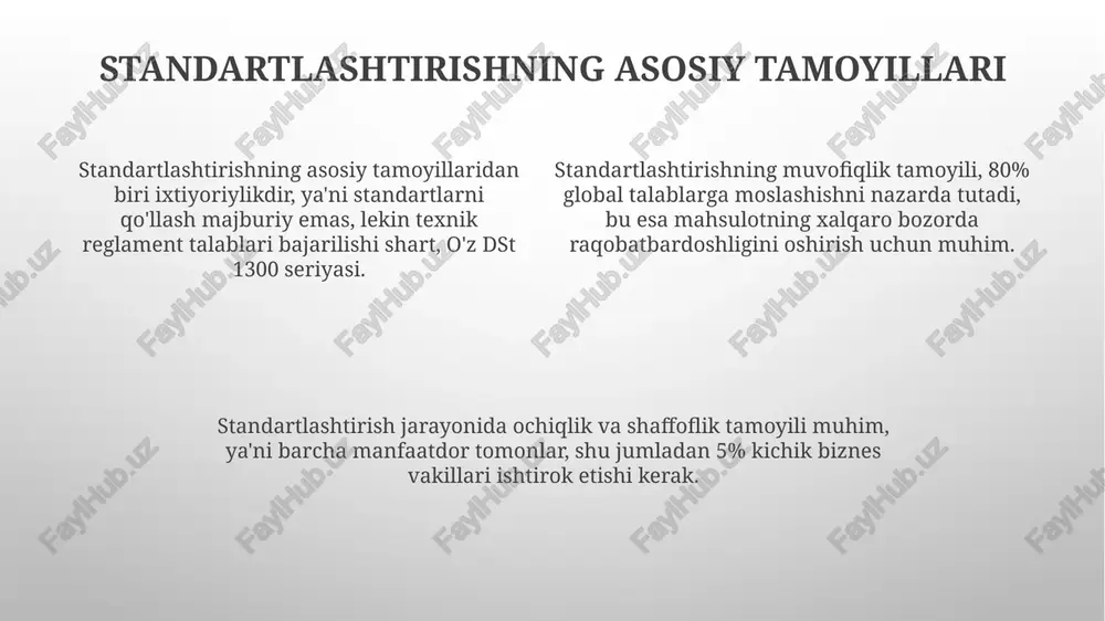 tandartlar, mahsulot sifati va xavfsizligini ta'minlab, xalqaro savdoda raqobatbardoshlikni oshiradi, eksport hajmini 20% ga ko'paytirishga yordam beradi. e'tiboringiz uchun rahmat image1.png image2.png