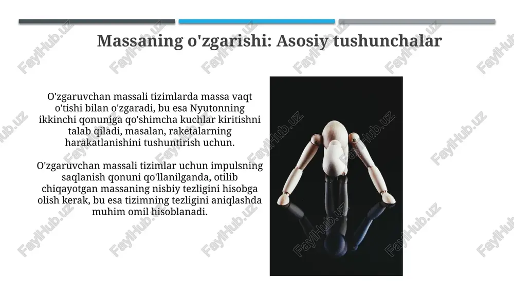 o'zgaruvchan massali jismlar mexanikasi - Page 4