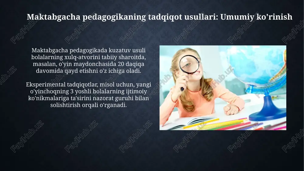 maktabgacha ta’lim pedagogikasida tadqiqot usullari - Page 4