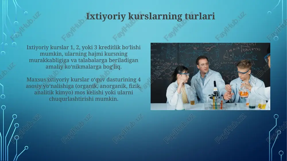 kimyo boʻyicha ixtiyoriy kurslar - Page 4