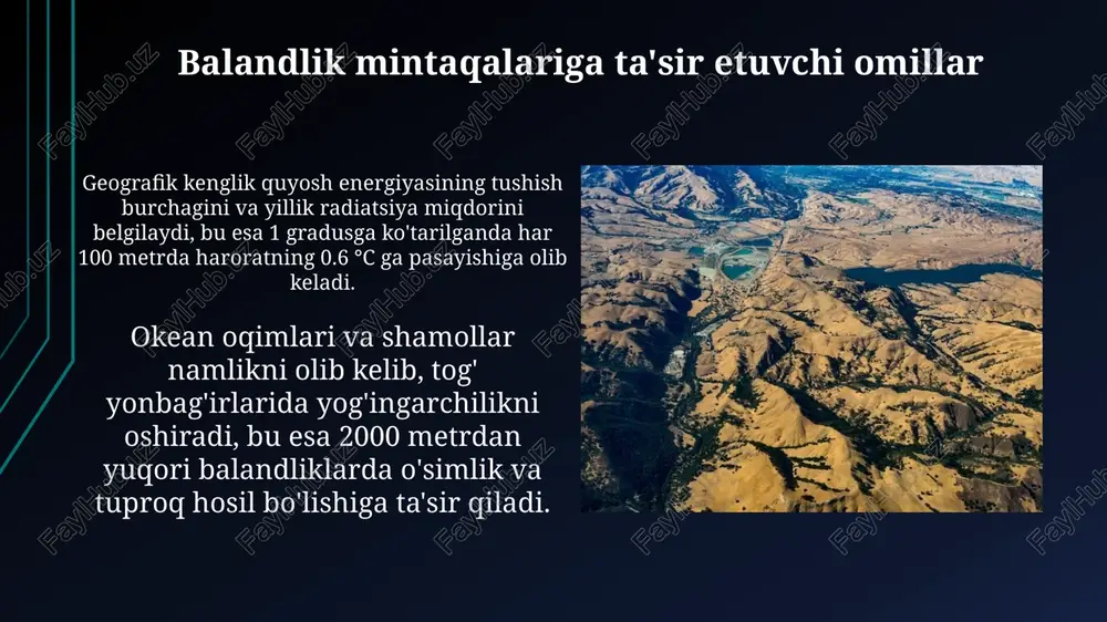 kontinentlarda balandlik mintaqalari shakllanishi - Page 4