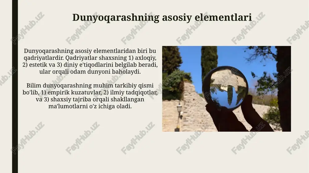 dunyoqarash mohiyati va uning turlari - Page 4