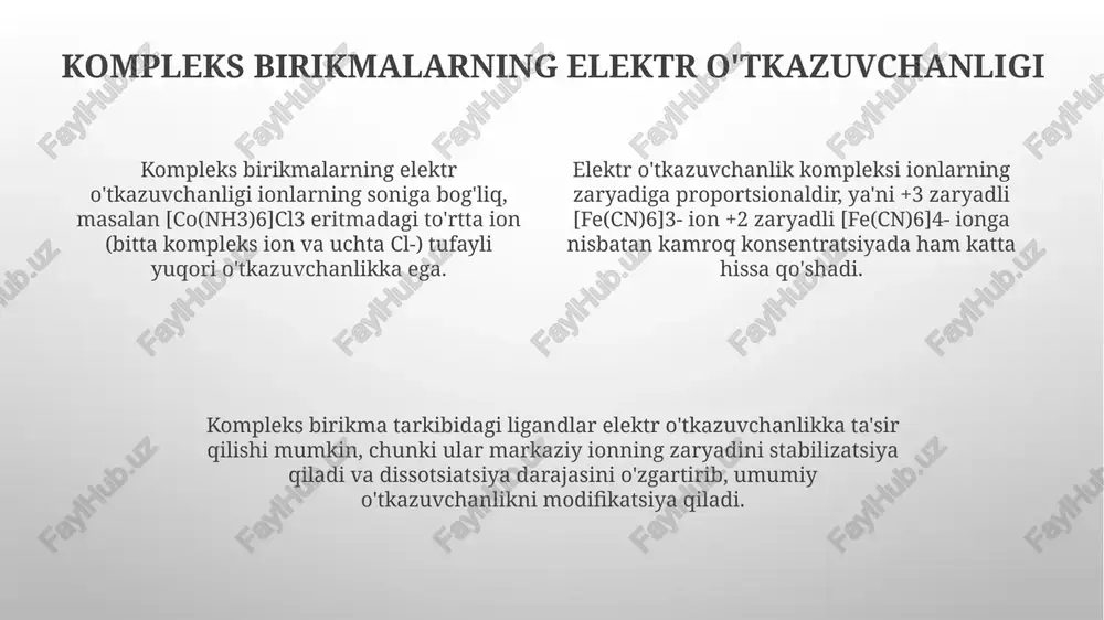 kompleks birikmalarning koordinatsion soni va elektr o'tkazuvchanligi - Page 4
