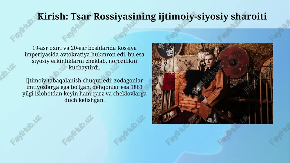 tsar rossiyasi davridagi mashhur harakatlar - Page 4