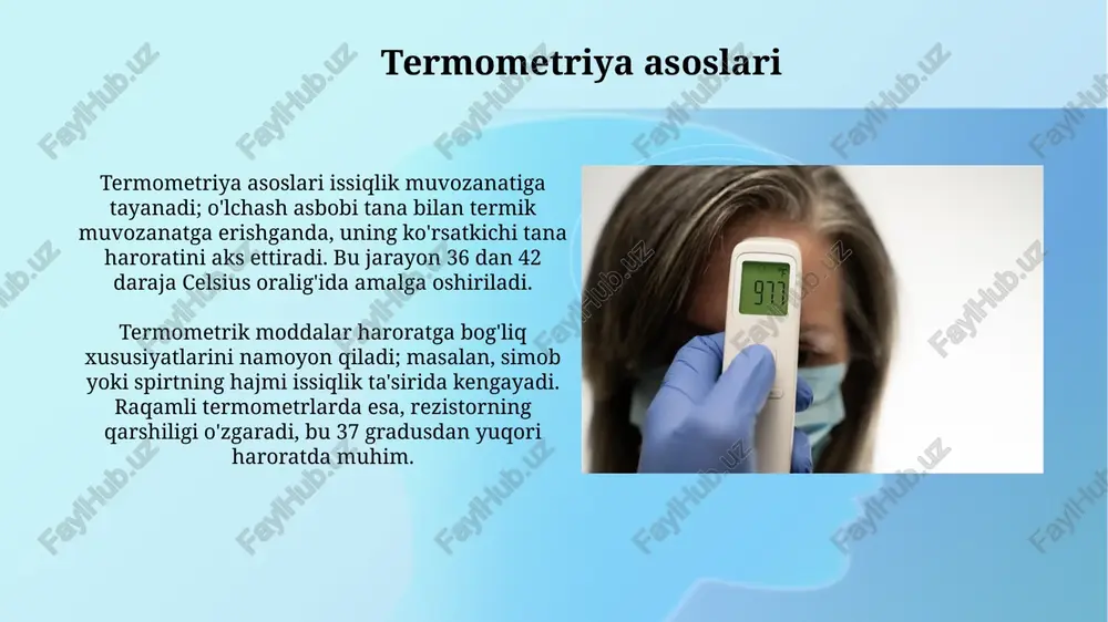 termometriya. tana haroratini o'lchash texnikasi - Page 4
