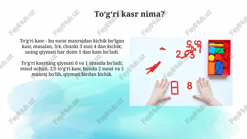 to'g'ri kasrlarni ko'paytirish - Page 4
