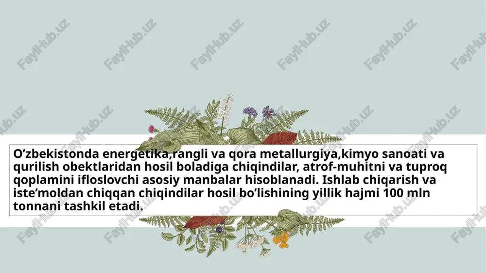 unday qilib, materiallarni qayta ishlash va qayta tiklash darajasini oshirishga pul tikish chiqindilarni hosil qilish darajasining pasayishiga olib keladi va natijada inson salomatligini yaxshilashga imkon beradi vozmojnosti dlya realizatsii v oblake zagolovok prezentatsii 15 15 etiboringiz uchun rahmat! 16 image1.png image2.png image3.png image4.png image5.png image6.png image7.png image15.png image16.png image10.png image11.png image12.png image17.png image18.png image8.png image14.png image19.png image20.png image21.png image22.png image23.png image13.png image24.png image25.png image26.png