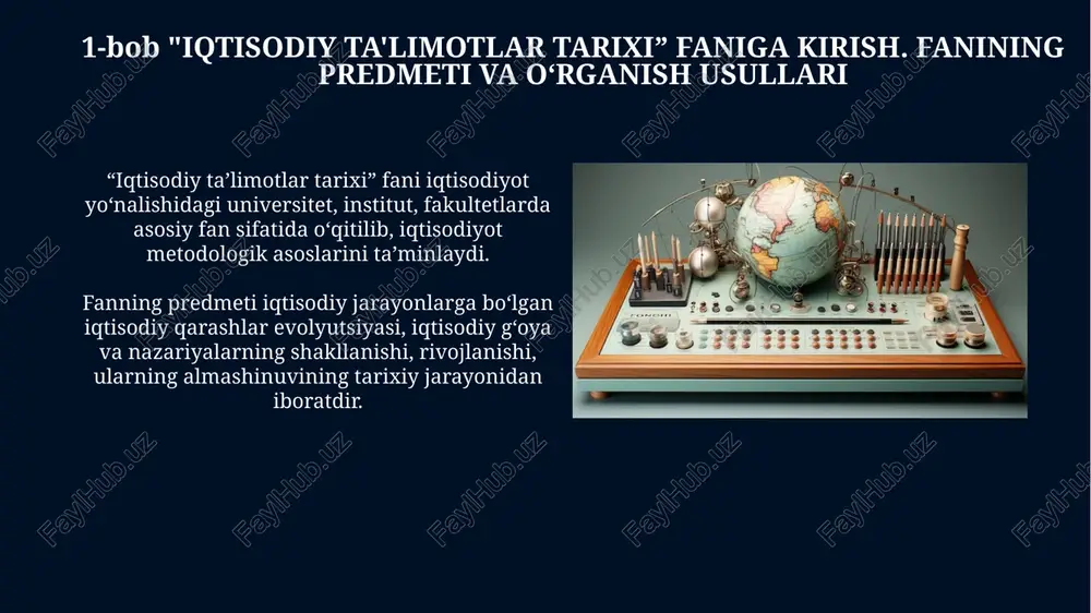 kuchaytirishni targ'ib qildi. neoliberalizmning asosiy g'oyalari xususiy mulk, erkin tadbirkorlik va bozorlar faoliyatini qo'llab-quvvatlashga qaratilgan. 14-bob hozirgi zamon iqtisodiy ta'limotlari evolyut-siyasi iqtisodiy g'oyalarda ishsizlik, inflyatsiya va inqiroz muammolari aks ettirilishi, mamlakatimizda yuqori malakali iqtisodiy kadrlarga bo'lgan ehtiyojni hisobga olish zarurdir. inflyatsiya va ishsizlik o'rtasidagi bog'liqlikni fillips egri chizig'i orqali yoritish, bu ikki hodisa o'rtasidagi munosabatlarni chuqur anglash imkoniyatini yaratadi. 15-bob iqtisodiyot boʻyicha nobel mukofoti lauriyatlarining gʻoyalari 1969-yilda tashkil etilgan iqtisodiyot bo‘yicha nobel mukofoti iqtisodiyot sohasida, aniqrog‘i, empirik usullar bilan qo‘llashda qo‘shgan hissalari uchun berilgan. nobel mukofoti laureati yan tinbergen iqtisodiy siyosatning maqbul nisbati uchun qonuniyatlarni hisoblashga, iqtisodiy o‘sish bo‘yicha ishlarni rivojlantirishga ulkan hissa qo‘shgan. 16-bob jahon xoʻjaligi to'g'risidagi iqtisodiy gʻoyalar mutlaq ustunlik nazariyasi bir mamlakat maʼlum bir tovarni kam xarajat bilan ishlab chiqarish imkoniyatini taʼkidlaydi, boshqa mamlakatlardan koʻra ustunroq boʻlsa. iqtisodiy integratsiya jahon xoʻjaligi toʻgʻrisidagi qarashlarning muhim qismi boʻlib, ishtirokchi davlatlarga oʻzaro savdoni rivojlantirish va iqtisodiy oʻsishga erishish imkonini beradi. …
