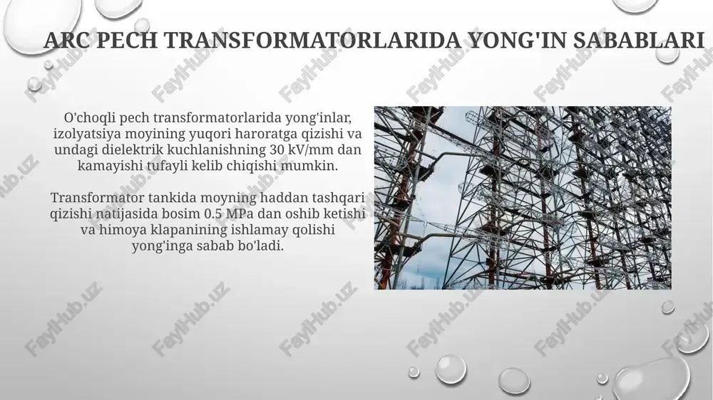 kich transformatorlarida sodir bo'ladigon yong'inlarni oldini olish - Page 4