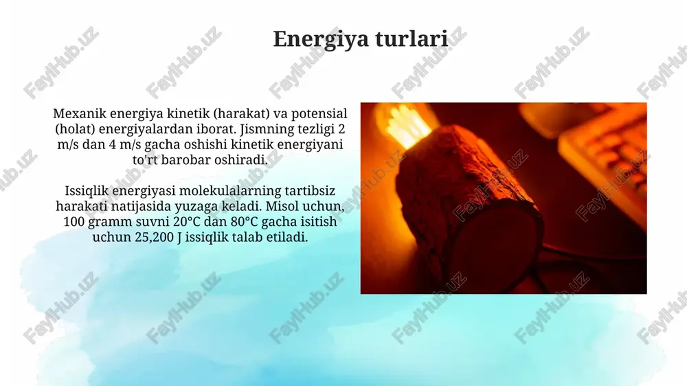 energiya issiqlik va yoruģlik - Page 4