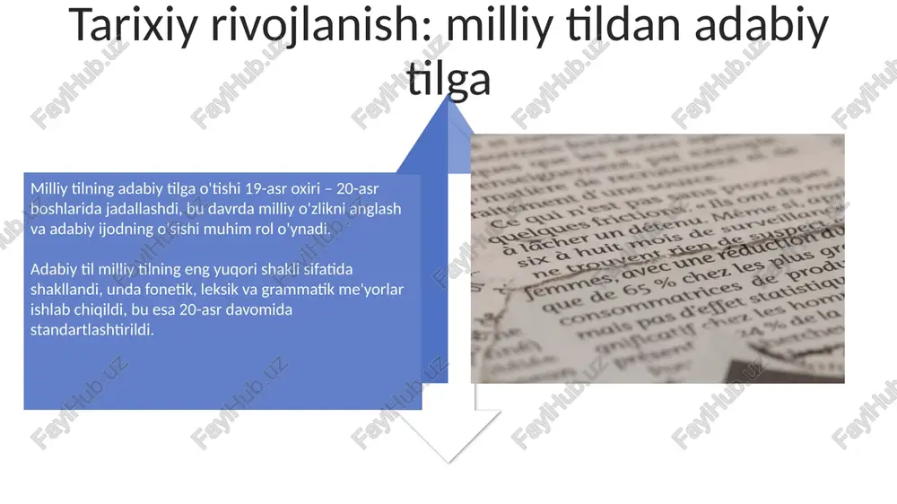 milliy va adabiy til òrtasidagi munosabatga doir matn tuzish - Page 4