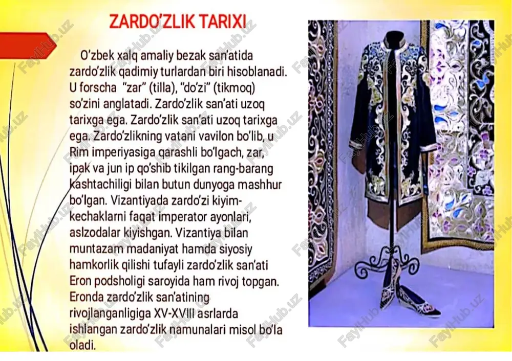 zardo‘zlik san’ati tarixi - Page 4