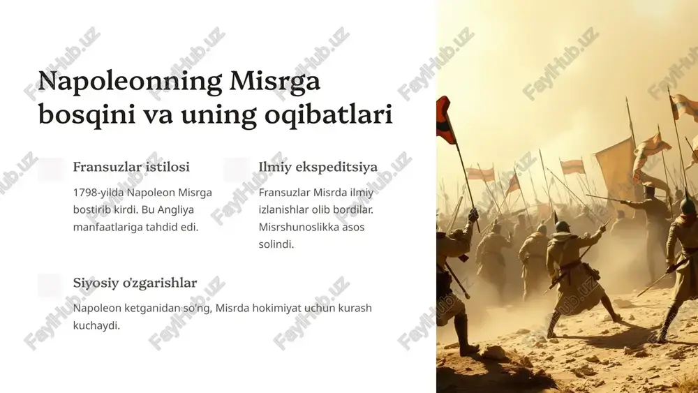 misrni bosib olinishi: tarixiy tahlil - Page 4