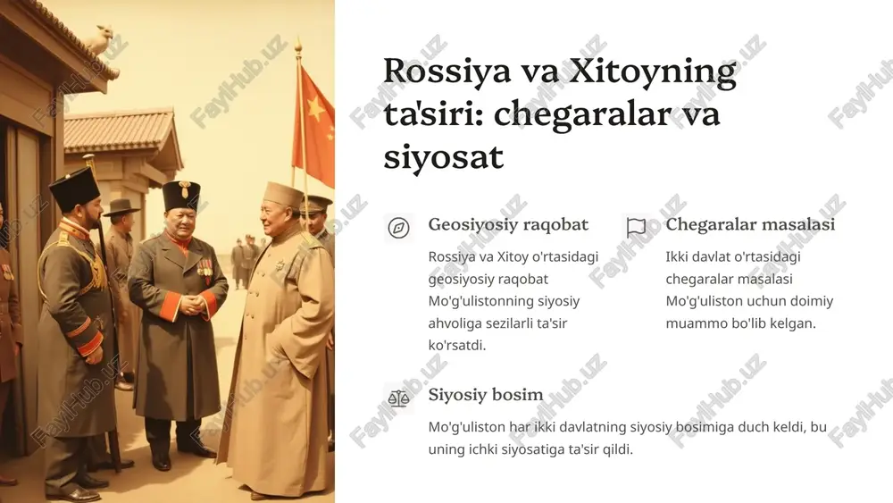 mo'g'uliston: xix asr oxiri va xx asr boshlaridagi voqealar - Page 4