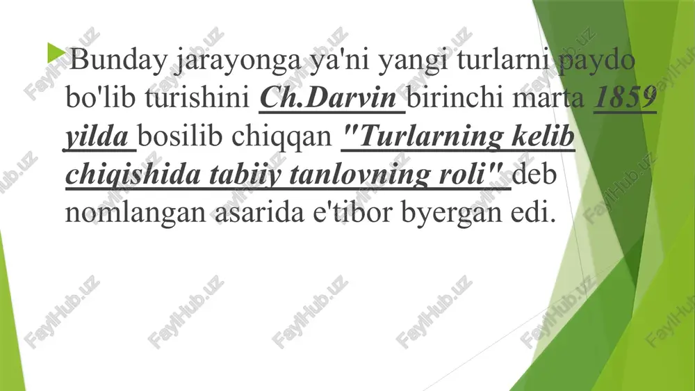 jamoalari keng tarqalgan. archazorlar mamlakatamiz o'rmon fondining 85% tashkil etadi va ular nazariy va amaliy jihatdan katta ahamiyatga ega. yaylov zonasining balandligi dengiz satxidan 2700-2800 m va undan yuqori bo'lib, ular yana alg'p zonalari deb ham yuritiladi. bu joylar baland tog'lar bo'lib, o'zining tabiati va iqlim sharoitidan kelib chiqqan holda, bu yerlar keng yaylovzorlar, buta va daraxtlar uchramaydi. o'zbekistonnig yaylovlarida asosan baland bo'yli o'tchil o'simliklar va boshoqdoshlarning vakillari uchraydi. ulardan toron, fyerula va prangoslarni misol qilib ko'rsatishimiz mumkin. yana ayrim tog'laming yaylov qismida cheklangan maydonlarda betega o'simligi qoplamlari asosiy yavlov fondlarimiz hisoblanib, chorva mollarining ozuqa manbalari bo'lib hisoblanadi. nazorat uchun savollar flora nima o'simliklar qoplami tushunchasini ta'riflang floraning sistematik tarkibi floraning tik mintaqalar bo'yicha tarqalishi cho'l zonasi o'simliklari adir zonasi o'simliklari tog'zonasining o'simliklari eng kata oilalarni ta'riflang eng katta turkumlarni sanb byering. orografik omillarga nimalar kiradi. tik mintaqalar, ularning iqlim-sharoitlari, ularga o'simliklarning moslanishi. vertikal mintaqalarni kim asoslagan. cho'l mintaqasi adir …