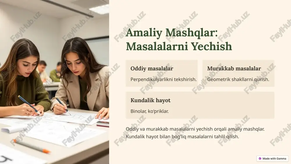 fazoda perpendikulyar to‘g‘ri chiziqlar va tekisliklar: o‘qitish usullari - Page 4