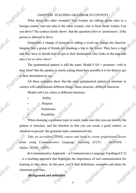 us on real-life situations. according to jack c. richards, a learner can develop communicative competence by: this change has had a huge impact on classroom materials, course books, teaching techniques and the teacher’s role in the classroom, and still influences english language teaching and learning up to this day. some key features of the communicative approach lessons have communicative aims communicating meaning is the main goal in clt, and language is seen as a tool for learners to reach this aim. for this reason, the syllabus of courses that adopt a communicative approach to teaching favour lesson aims that will help students practice and develop their linguistic competence, rather than their grammatical competence. in order to achieve this, different types of syllabi were created, amongst them, the functional-notional syllabus, that enables learners to focus on the meaning (function) of language and practice it in a realistic setting: besides that, the …