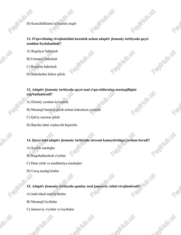 adaptiv jismoniy tarbiya boyicha orgatish usullari - Page 4