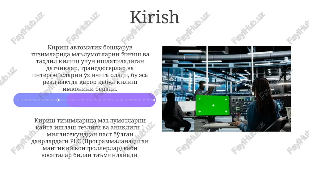 an optimallashtirish mumkin, bu esa resurslardan oqilona foydalanishni ta'minlaydi. kelajakda avtomatlashtirilgan boshqaruv tizimlarida sun'iy intellekt algoritmlari, ayniqsa, chuqur o'rganish texnologiyalari, 80% gacha aniqlik bilan bashorat qilish imkonini beradi. e'tiboringiz uchun rahmat image5.jpg image6.jpg image7.jpg image8.jpg image9.jpg image10.jpg image11.jpg image12.jpg image13.jpg image14.jpg image15.jpg image16.jpg image17.jpg image18.jpg image19.jpg image1.jpeg image2.jpeg image3.jpeg
