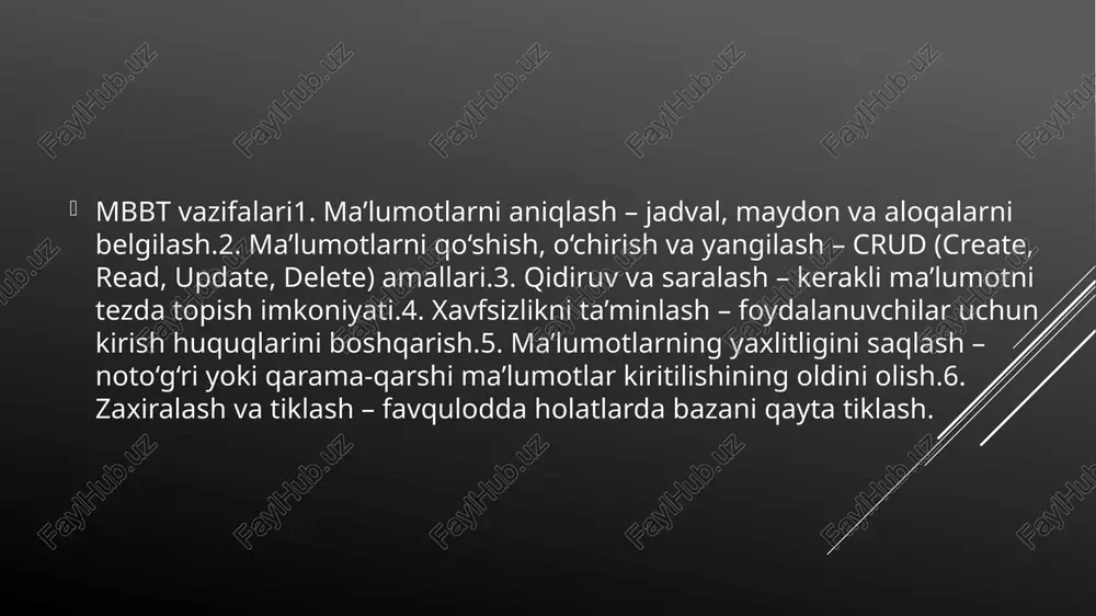 ma’lumotlar bazasini boshqarishtizimi - Page 4
