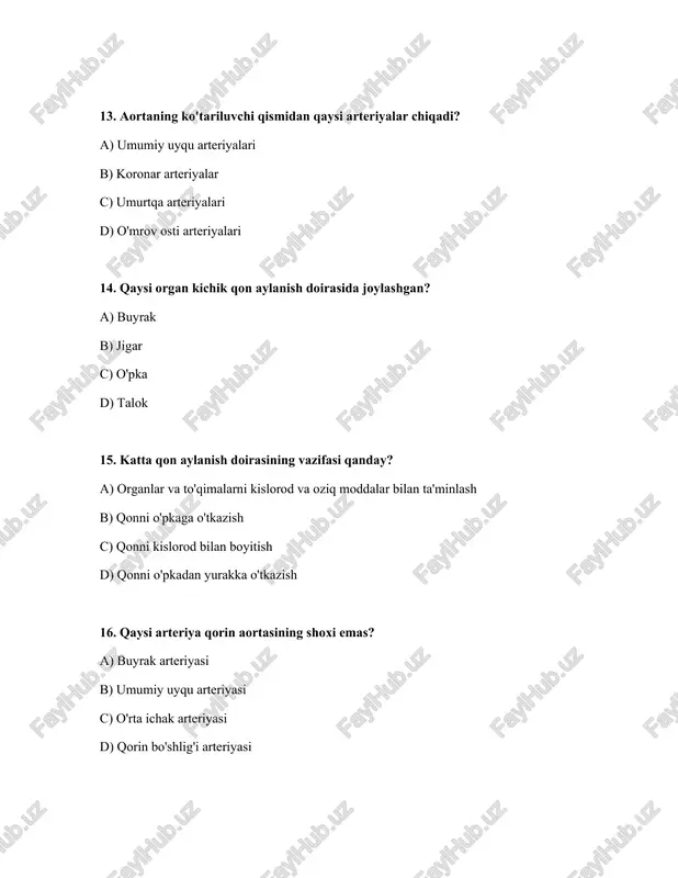 yurak katta va kichik qon aylanish sistemasi - Page 4