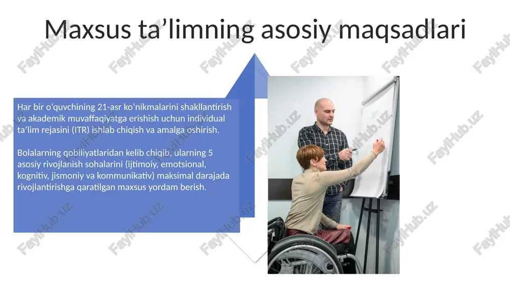 maxsus pedagogikaning asosiy maqsadlari - Page 4