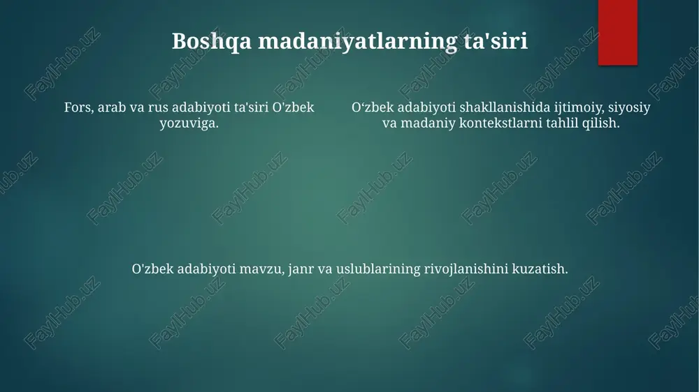 o'zbek adabiyoti tarixi fanining maqsad va vazifalari - Page 4