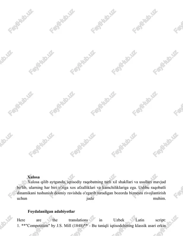 iqtisodiy raqobat kurashining shakllari va usullari - Page 4