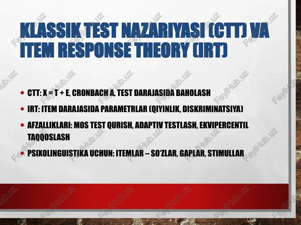 psixolinguistikaning psixometrikasoslari - Page 4